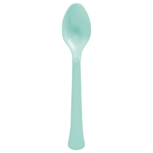 Robins Egg Blue Plastic Spoons