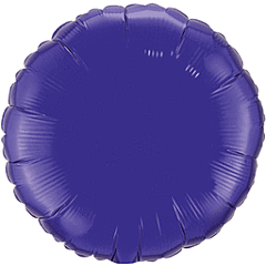 #637 Purple Round 18in Solid Mylar