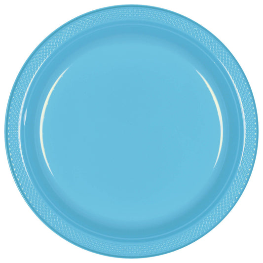 Caribbean Blue 7in Plastic Plates