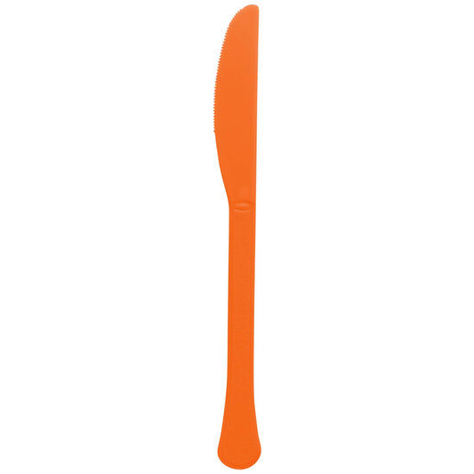 Orange Plastic Knives
