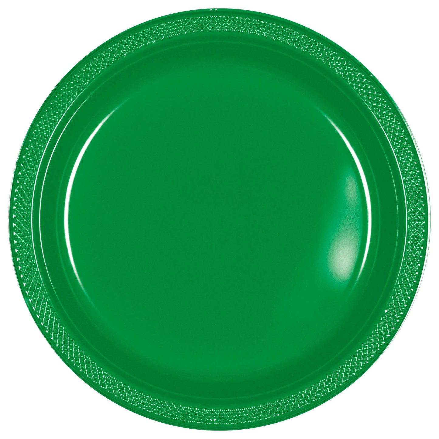 Green 10in Plastic Plates