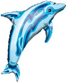 #235 Blue Dolphin 37in Supershape