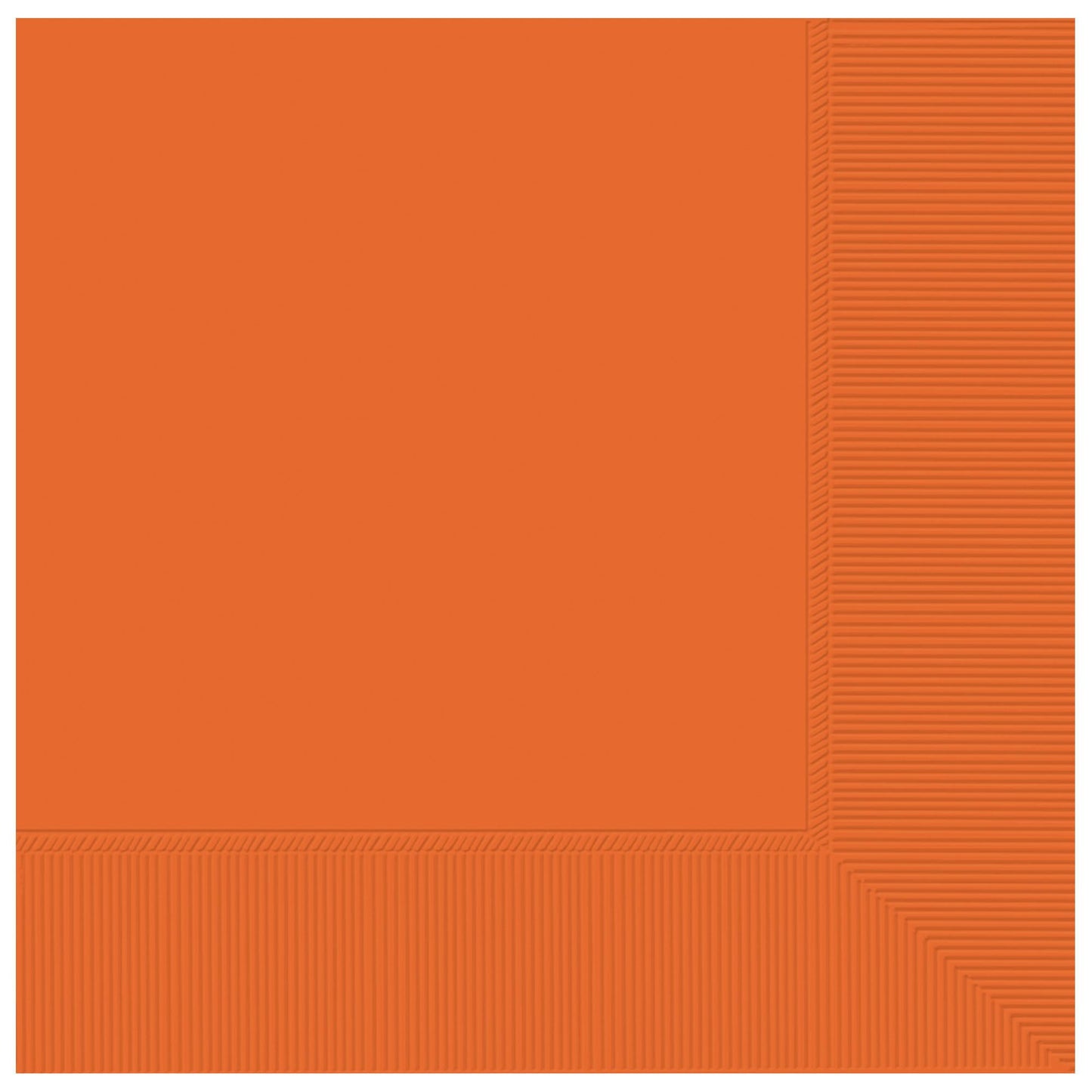 Orange Beverage Napkins 5in