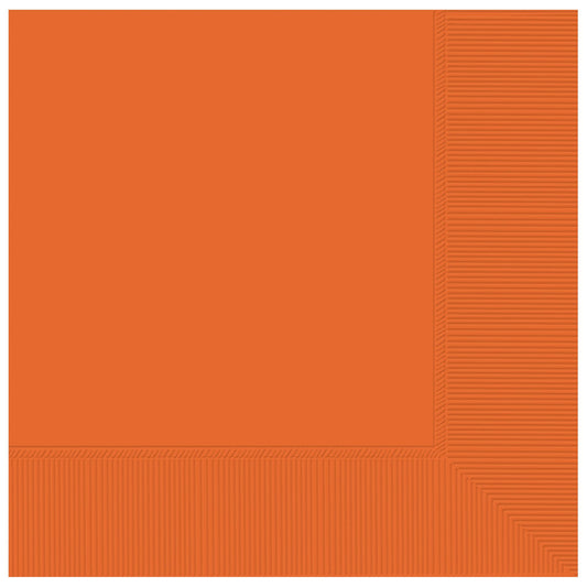 Orange Dinner Napkins 8in 40ct