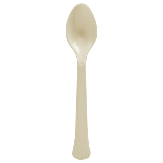 Vanilla Creme Plastic Spoons
