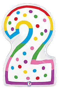 24in Candle Number Balloon