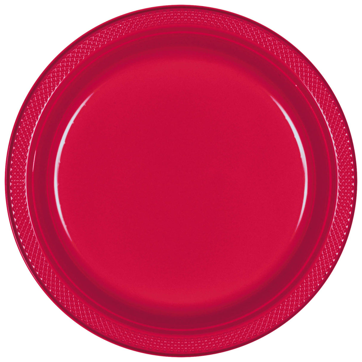 Red 7in Plastic Plates 50ct