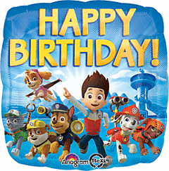 #412 Paw Patrol 18in Printed Mylar