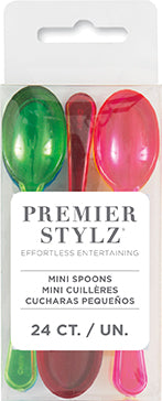 Plastic Mini Spoons 24ct