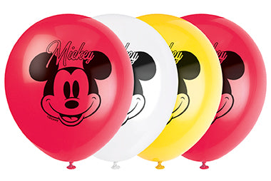 Mickey Mouse 12in Latex Balloons 8ct