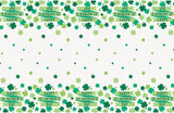 Lucky Clover Rectangular Plastic Table Cover 54in x 84in