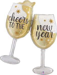 Cheers to the New Year 42in Supershape