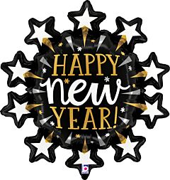 New Year Starburst 30in Supershape