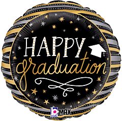 #G18 Happy Graduation Satin Stripes