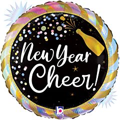 #18 New Year Opal Cheer 18in Printed Mylar