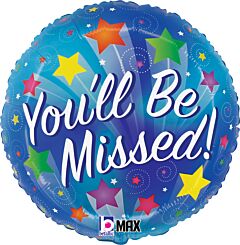 #515 You'll Be Missed Stars 18in Printed Mylar