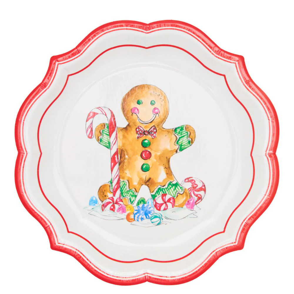 Gingerbread 8in Salad Plates 8ct