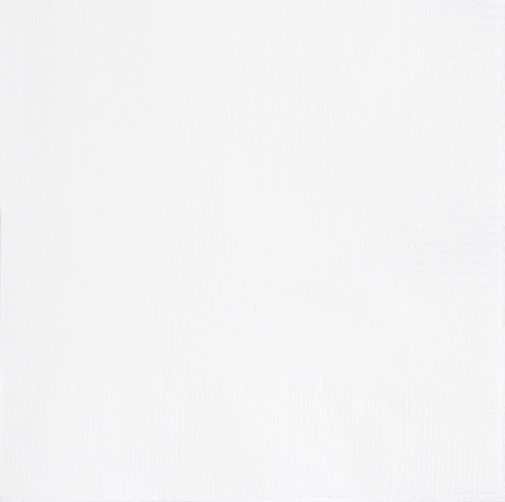 White Lunch Napkins 20ct