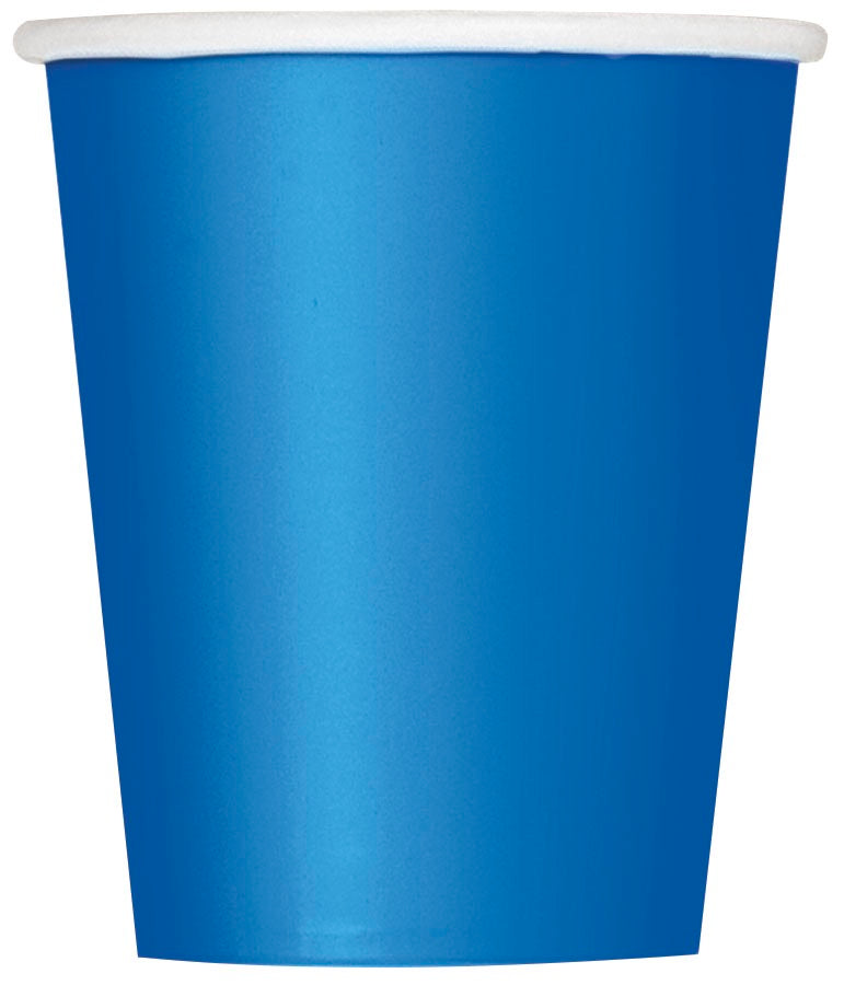 Royal Blue 9oz Paper Cups 14ct