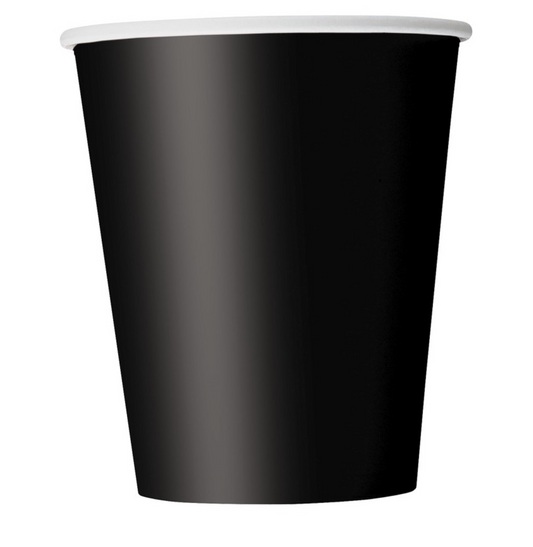 Black 9oz Paper Cups 14ct