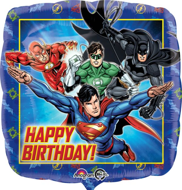 #413 Justice League 18in Printed Mylar