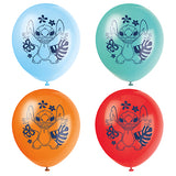 Disney Stitch 12in Latex Balloons 8ct
