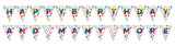 Rainbow Foil Happy Birthday Banner