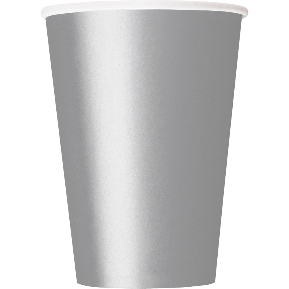 Silver 9oz Paper Cups 14ct