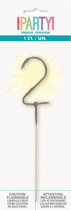 Sparkler Number Candle