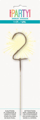 Sparkler Number Candle