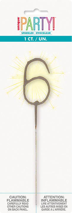 Sparkler Number Candle
