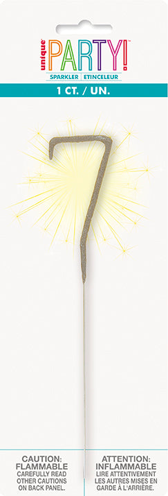 Sparkler Number Candle