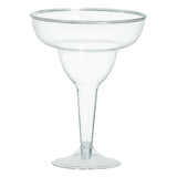 12oz Clear Plastic Margarita Glasses
