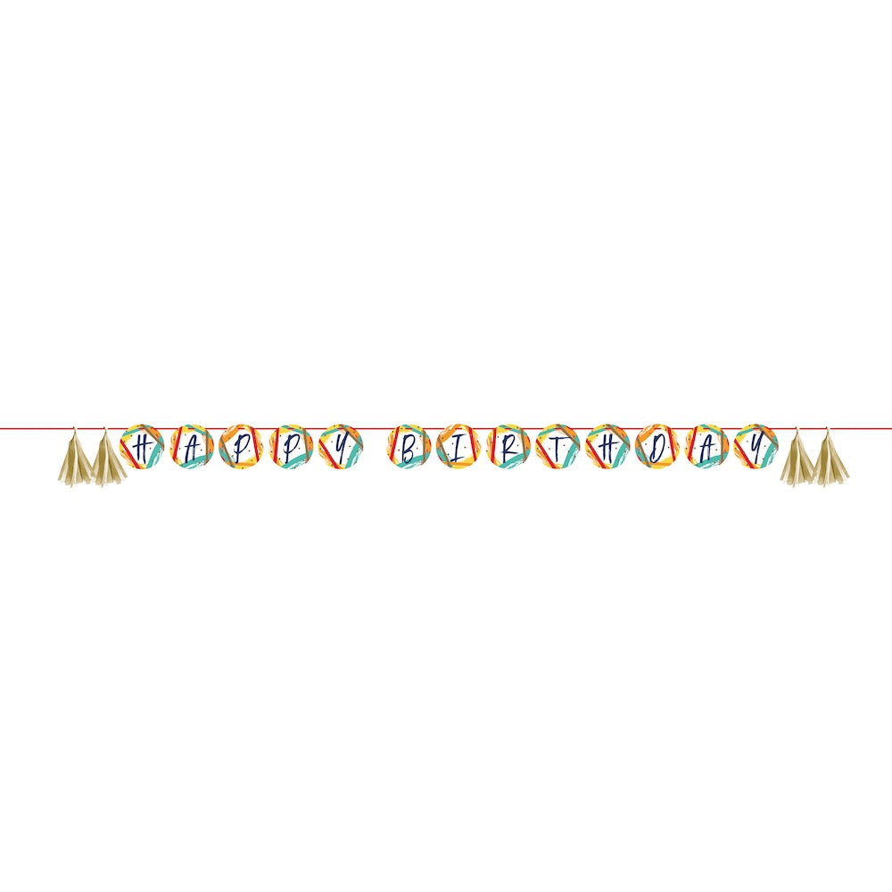Birthday Stripes Banner
