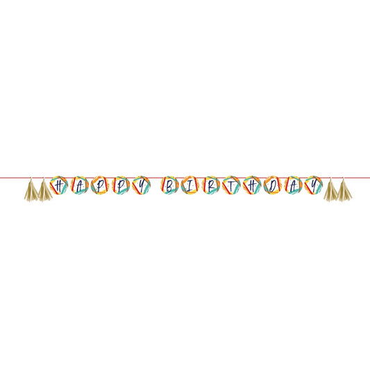 Birthday Stripes Banner