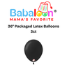 36" Packaged Latex Balloons 3ct - Not Inflated