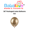 36" Packaged Latex Balloons 3ct - Not Inflated