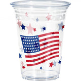 Patriotic Plastic Tumblers 8ct