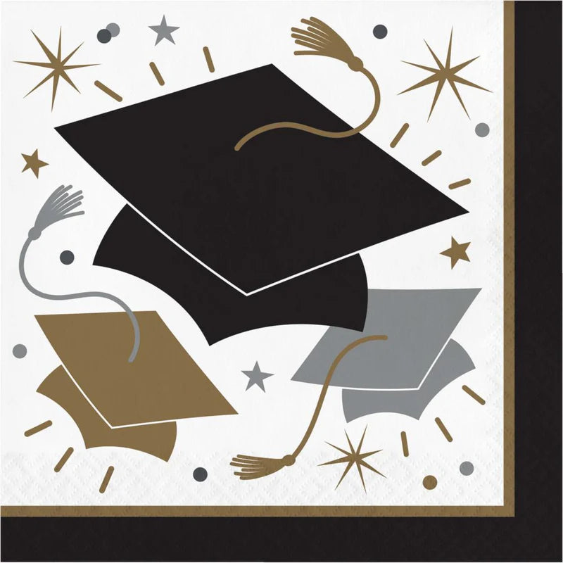 Glowing Grad Lunch Napkins 16ct