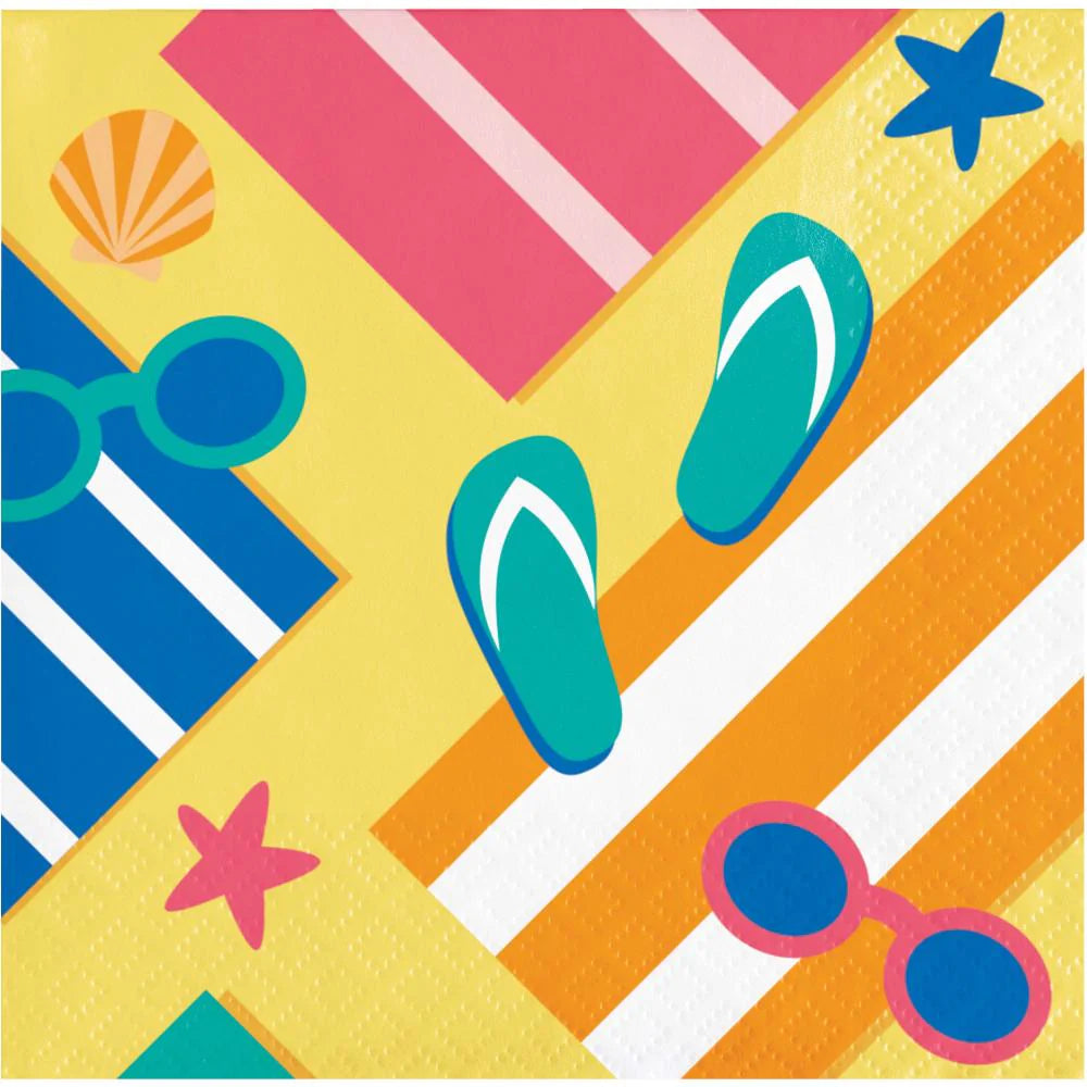Summer Sun Beverage Napkins 16ct