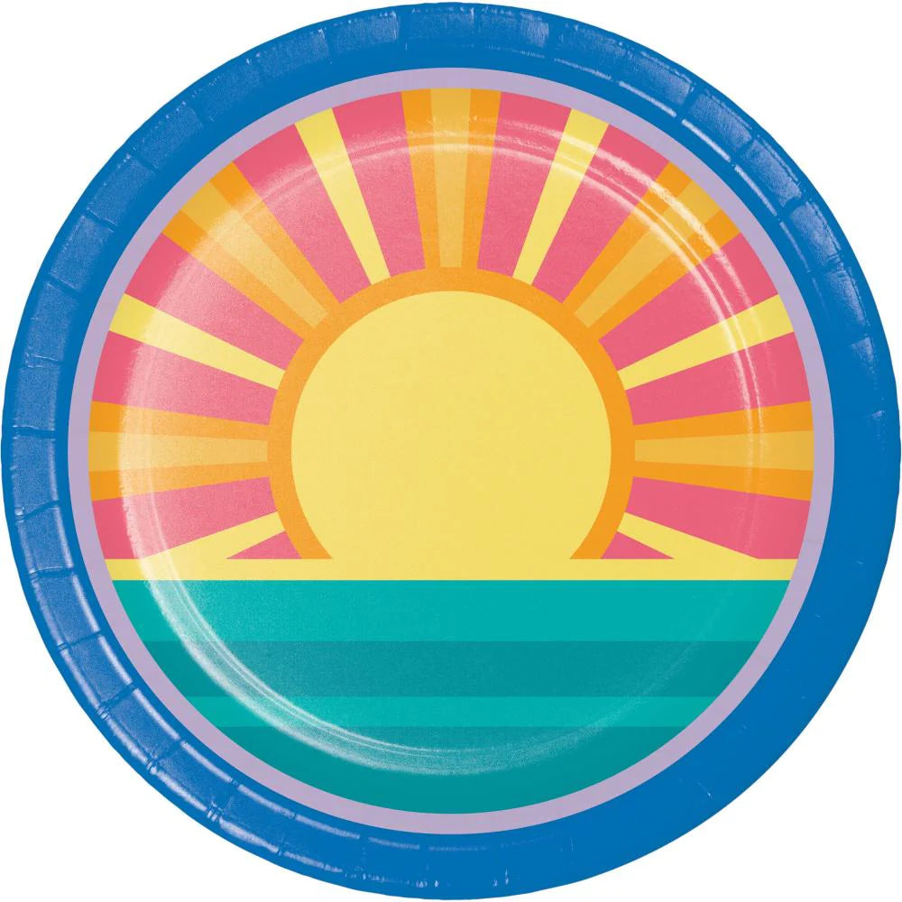 Summer Sun 7in Plates 8ct