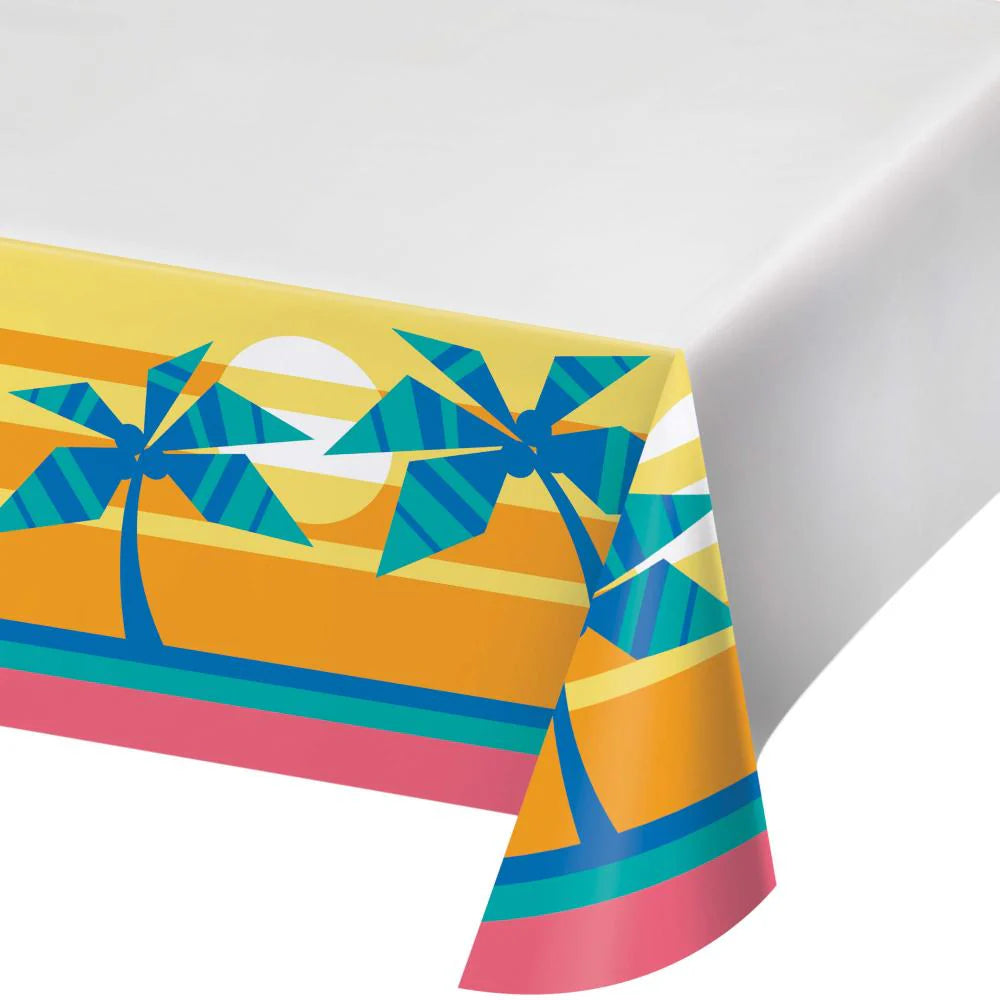 Summer Sun Paper Table Cover 54in x 96in