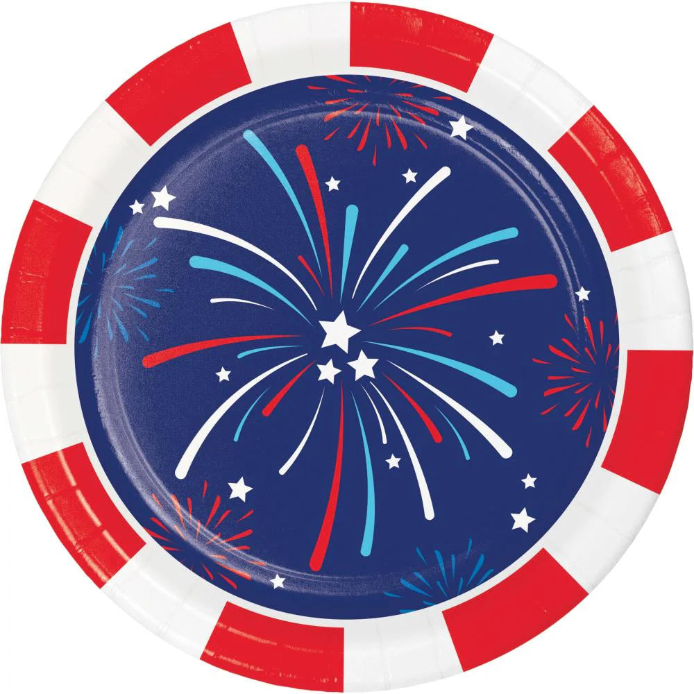 Lady Liberty 7in Plates 8ct