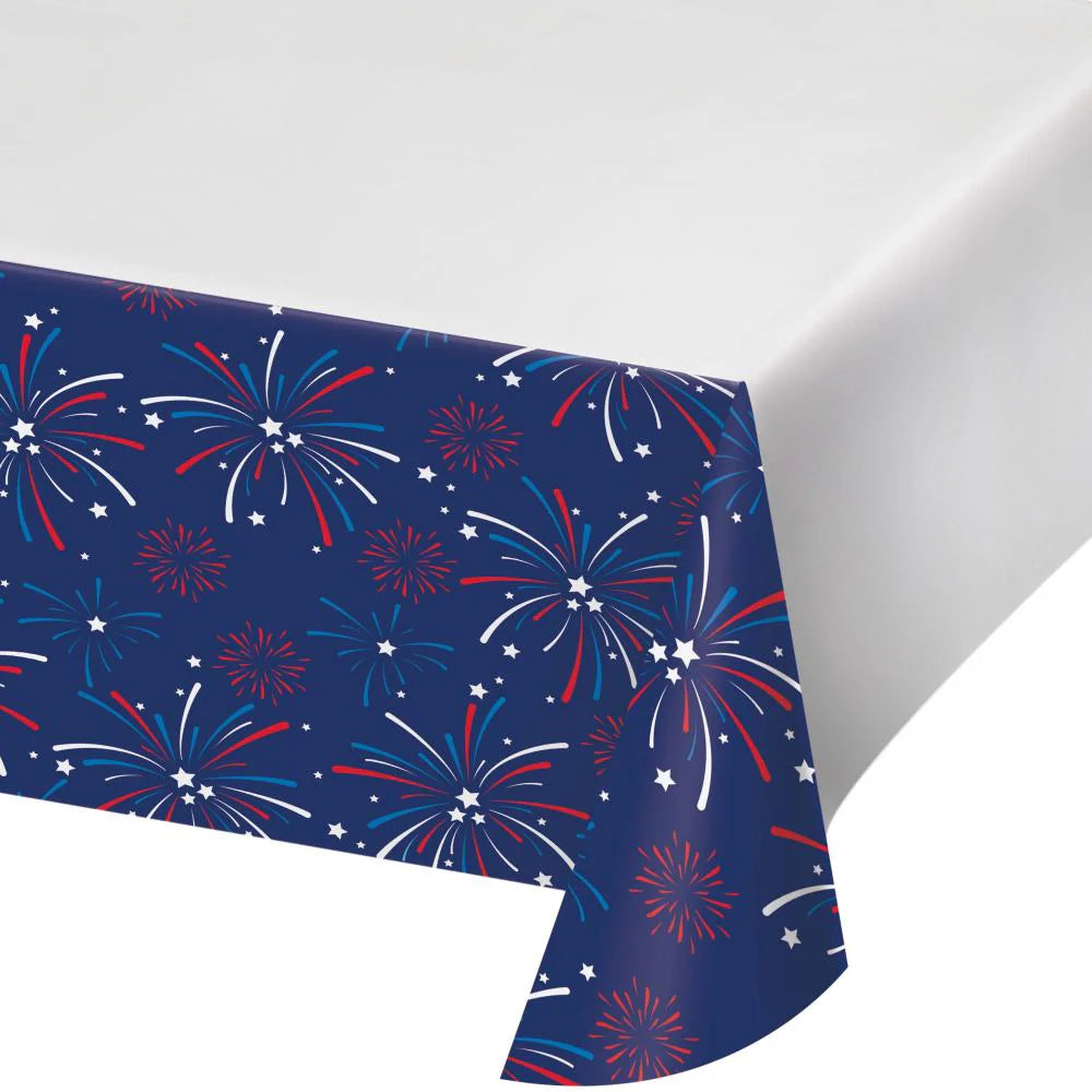 Lady Liberty Rectangular Paper Table Cover 54in x 96in