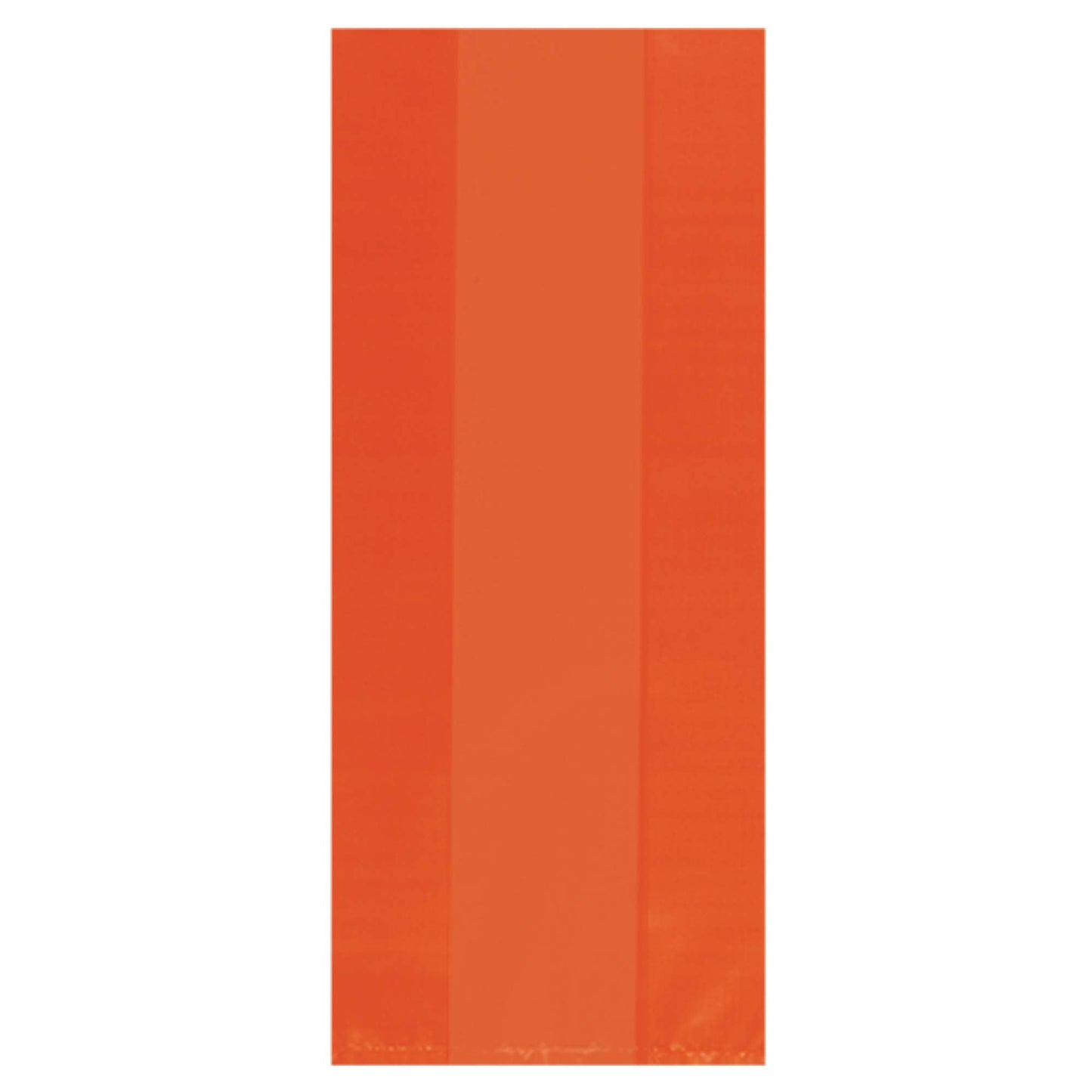 Orange Peel Large Cello Party Bags - 5in x 11.5in x 3in - 25ct