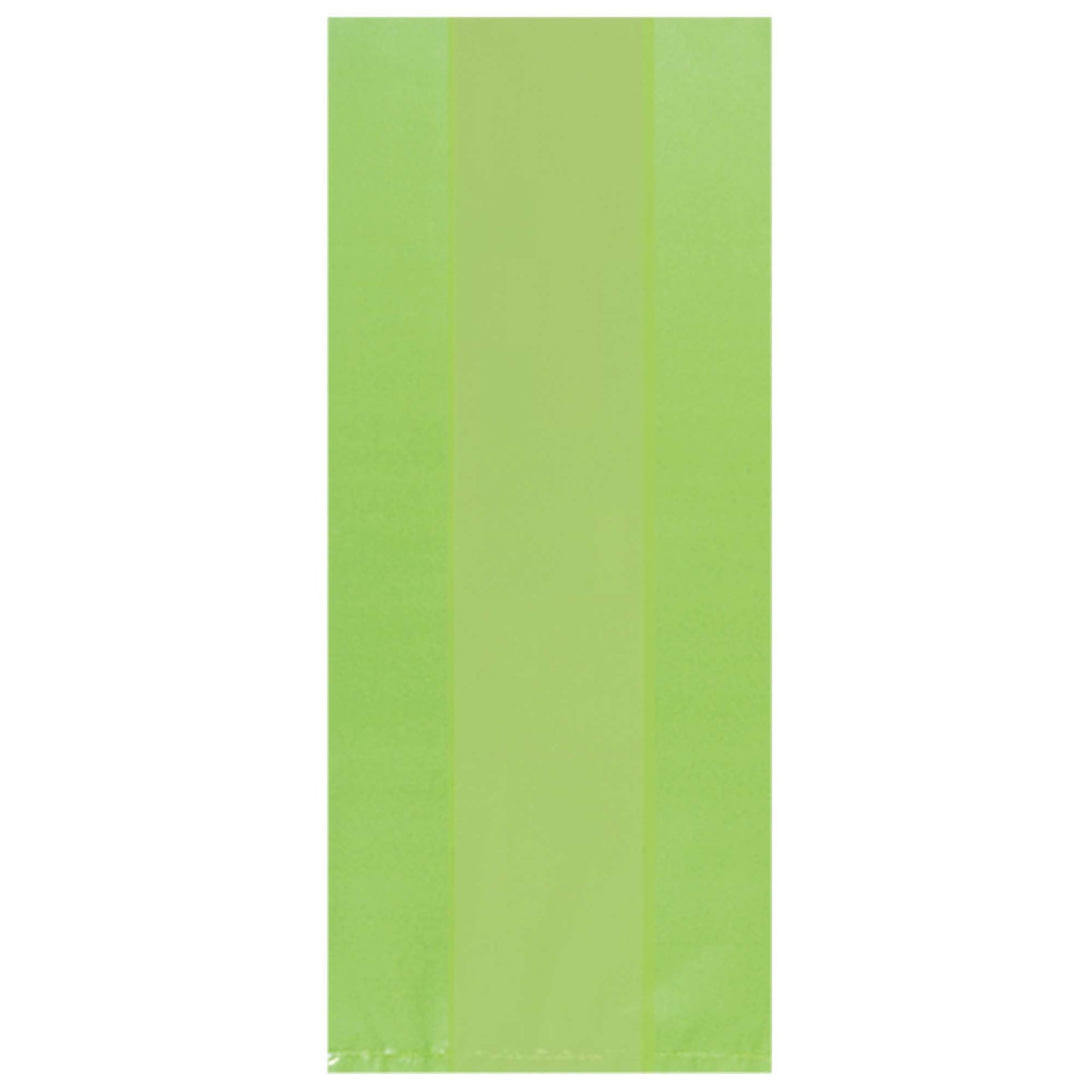 Kiwi Large Cello Party Bags - 5in x 11.5in x 3in - 25ct