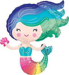 #245 Colorful Mermaid 30in Supershape