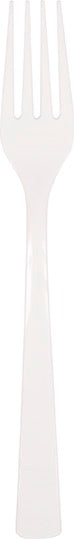 White Plastic Forks 18ct