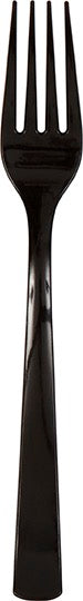 Black Plastic Forks 18ct
