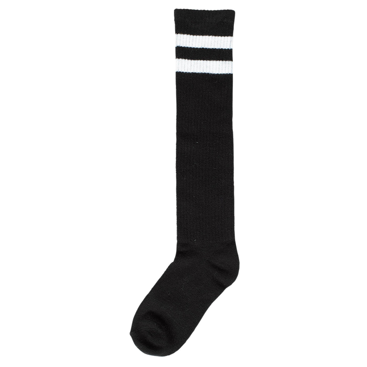 Black Striped Knee Socks
